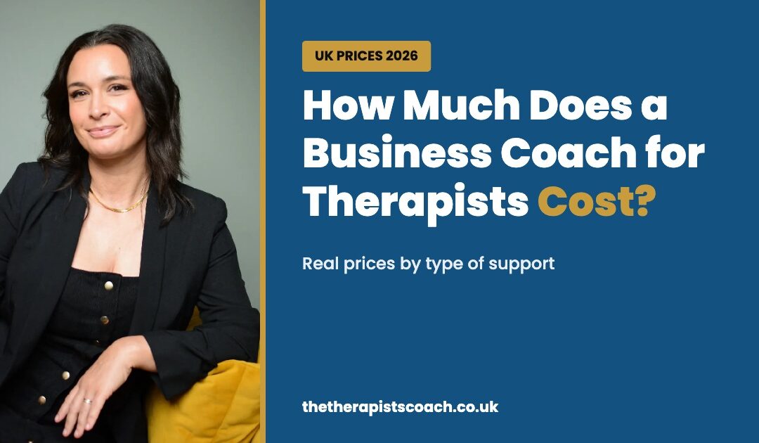 How Much Does a Business Coach for Therapists Cost?