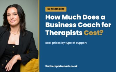 How Much Does a Business Coach for Therapists Cost?